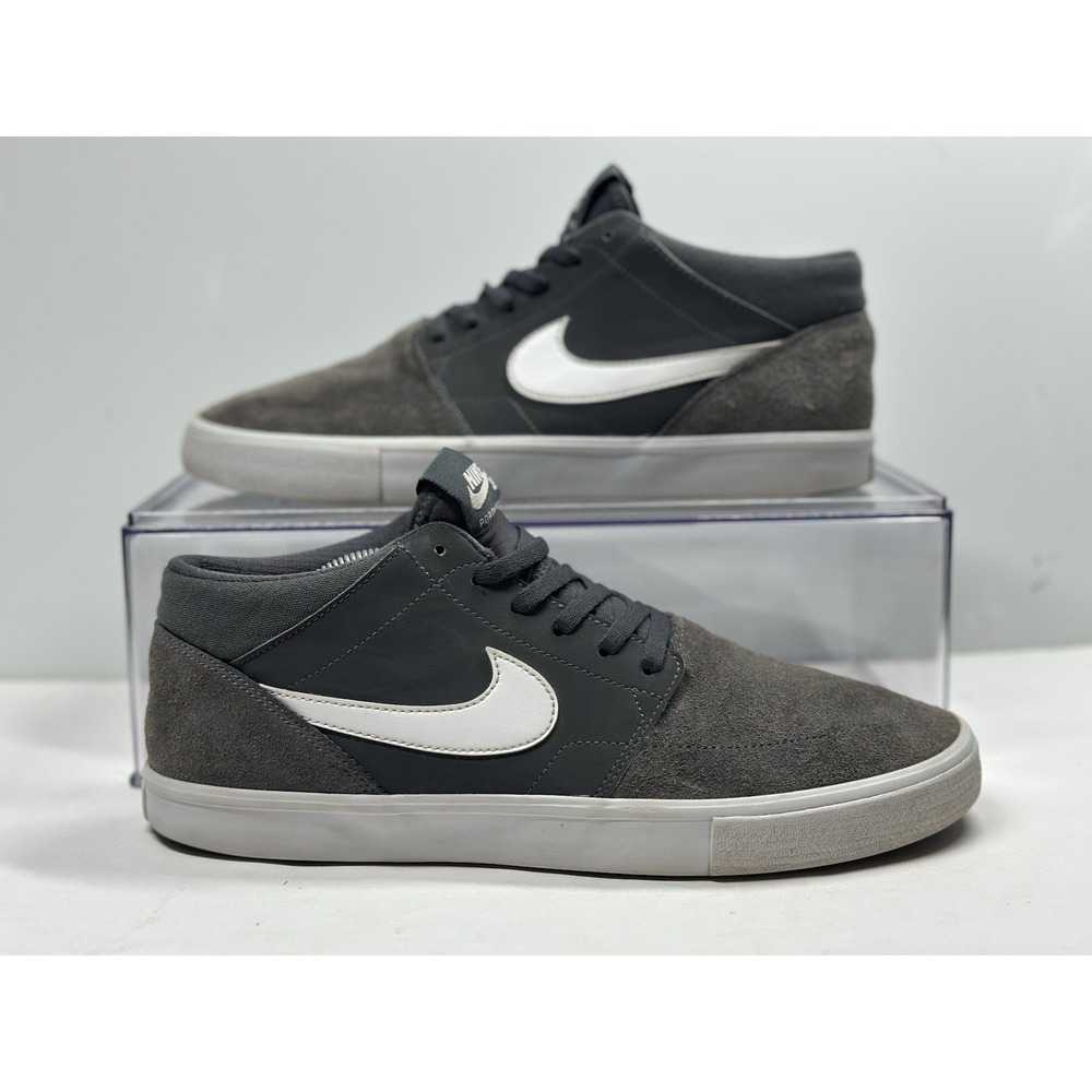 Nike Mens SB Portmore II Solar Mid 923198-010 Gray Casual Shoes Sneakers Sz 8.5
